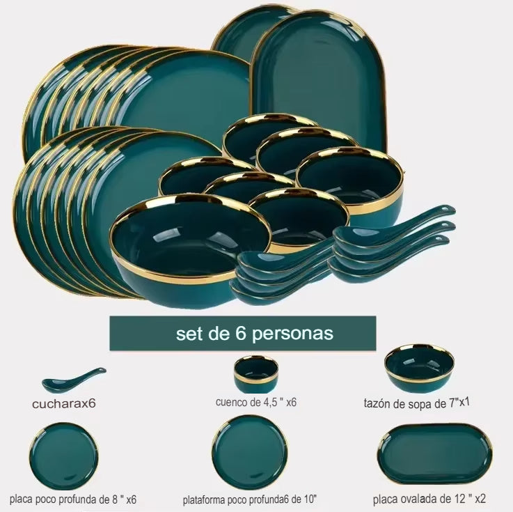 Juego de platos premium ImperioPratos™ - Compra 1 y llévate 2 gratis