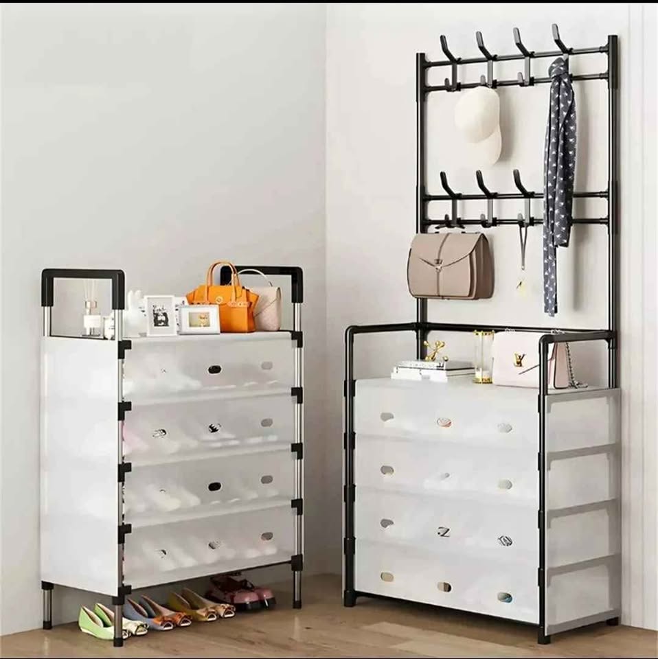 ZAPATERO PERCHERO CON CUBRE POLVO